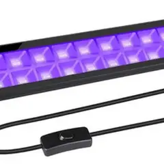 ROZENBERG SPA - Barra Led Luz Ultra Violeta Fiesta Flúor 48w Uv 44cm