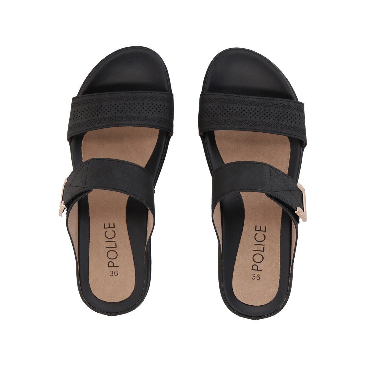 POLICE - Sandalia Mujer Negro Sofi Police