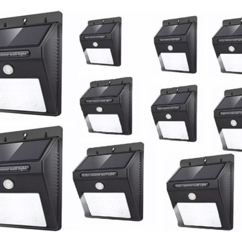 ROZENBERG SPA - 10 Pack Foco Solar 20 Led Sensor De Movimiento
