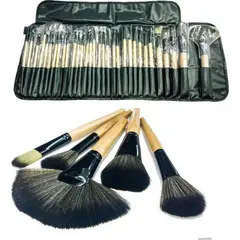 ROZENBERG SPA - Pack X4 Set 32 Pinceles Y Brochas Maquillaje Profesional