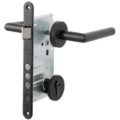 POLI - Cerradura Embutida Toscana Black B60 Oficina