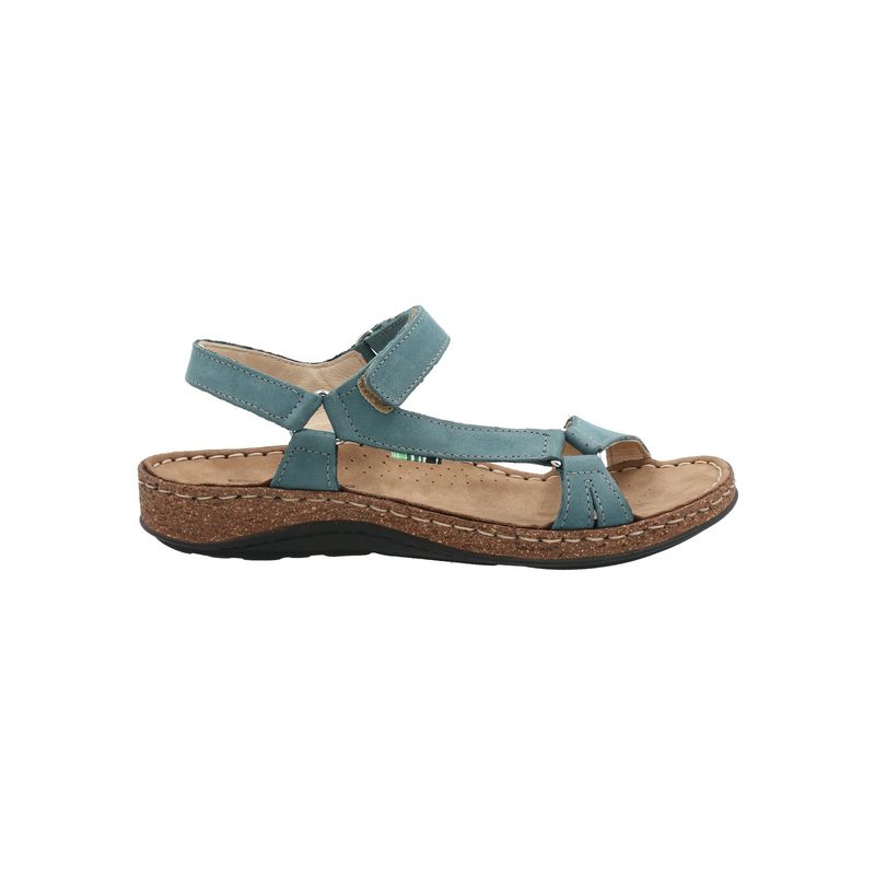 ROCKFORD - Sandalia Cuero Mujer Brezo Celeste ROCKFORD
