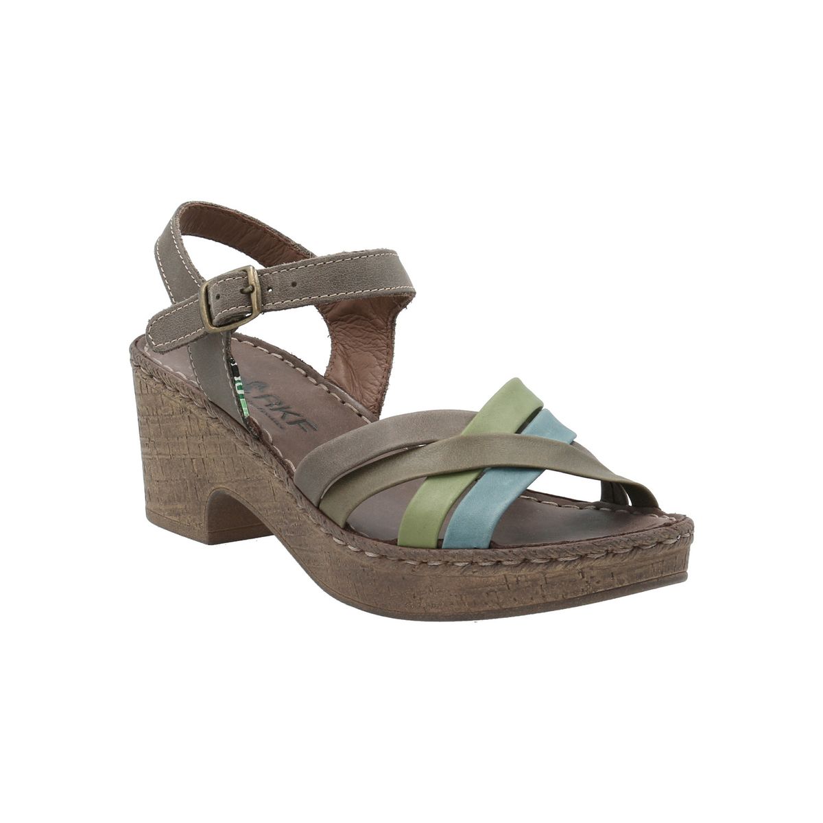 ROCKFORD - Sandalia Cuero Mujer Dalia Verde ROCKFORD