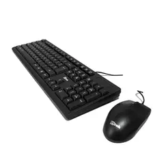 UTEK - Kit Teclado y Mouse Alámbrico USB UT-KTD250