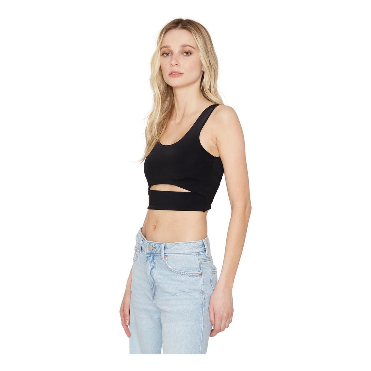 JACINTA TIENDA - Croptop Cut Out negro Jacinta Tienda