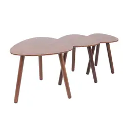 KLIK - Pack de 3 mesas de centro o laterales madera