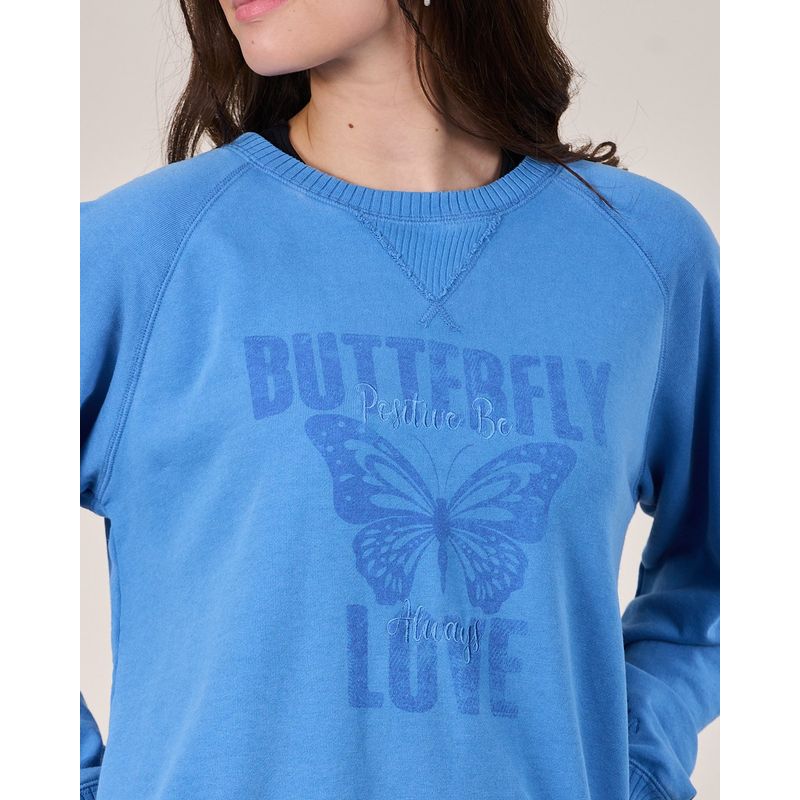 POLEMIC - Poleron cuello redondo Butterfly - Polemic.