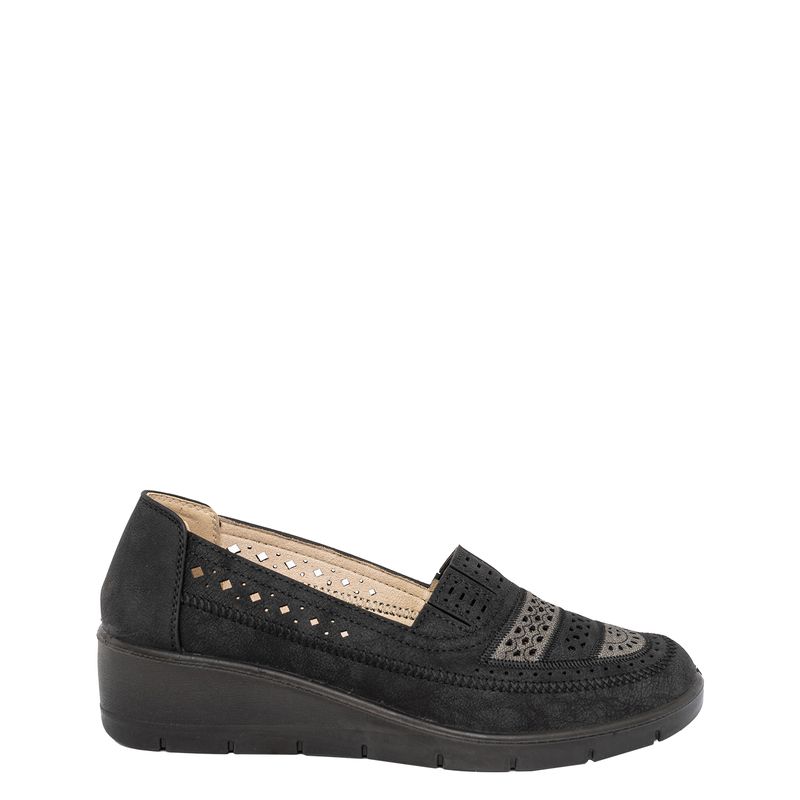 PASSER - Mocasin Mujer Negro Barva Passer