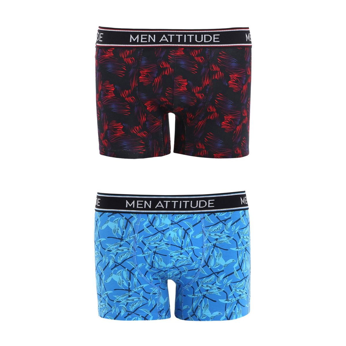 FASHION'S PARK - Boxer Hombre Bipack Estampado Burdeo Fashion's Park