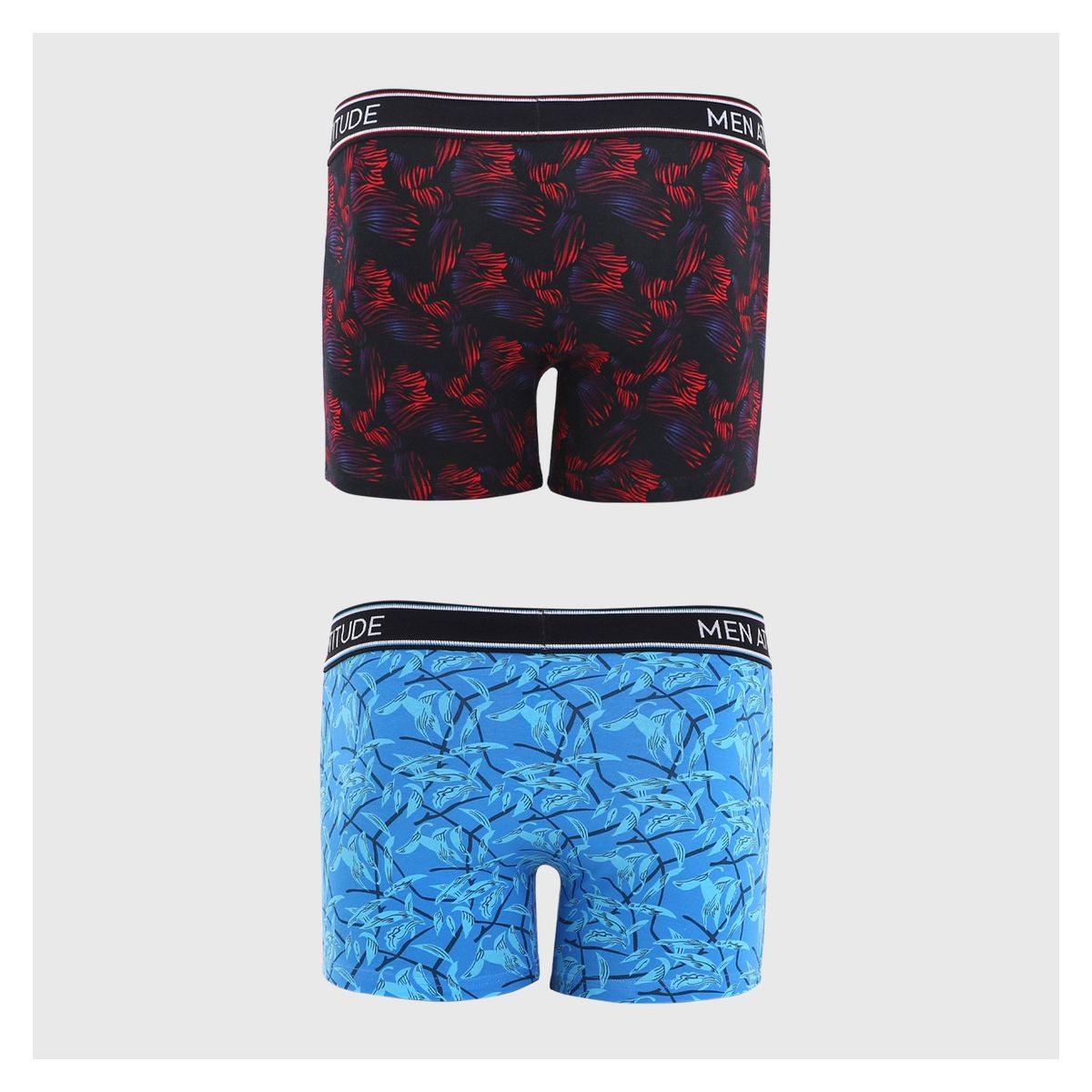 FASHION'S PARK - Boxer Hombre Bipack Estampado Burdeo Fashion's Park
