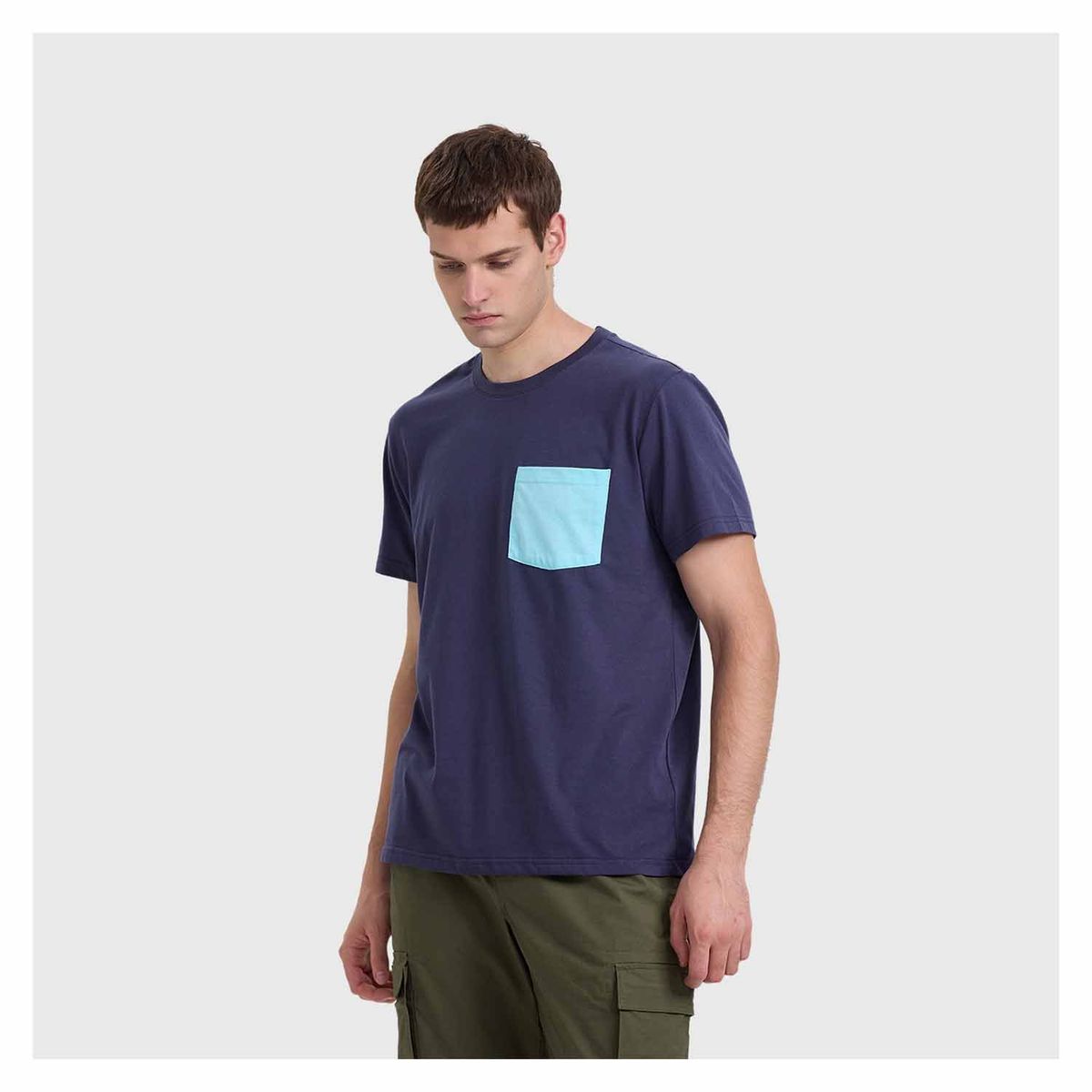 FASHION'S PARK - Polera Hombre Con Bolsillo Indigo Fashion's Park