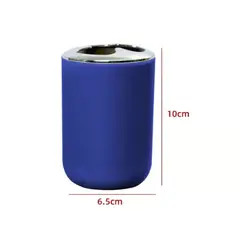 GENERICO - Portacepillo De Dientes Plastico Azul Oscuro 10CM