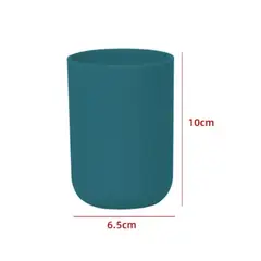 GENERICO - Vaso De Baño Cilindro Color Verde Oscuro 10X65CM