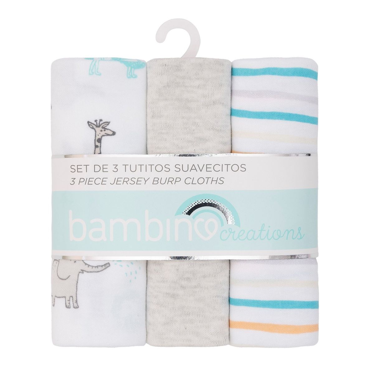 BAMBINO - Set 3 Tutitos Suavecitos Beige Animales Niño