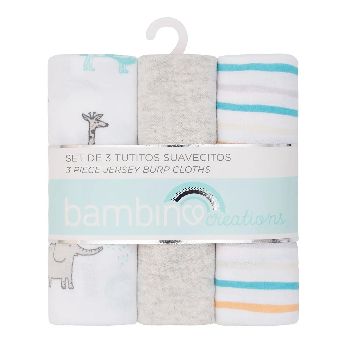 BAMBINO - Set 3 Tutitos Suavecitos Beige Animales Niño