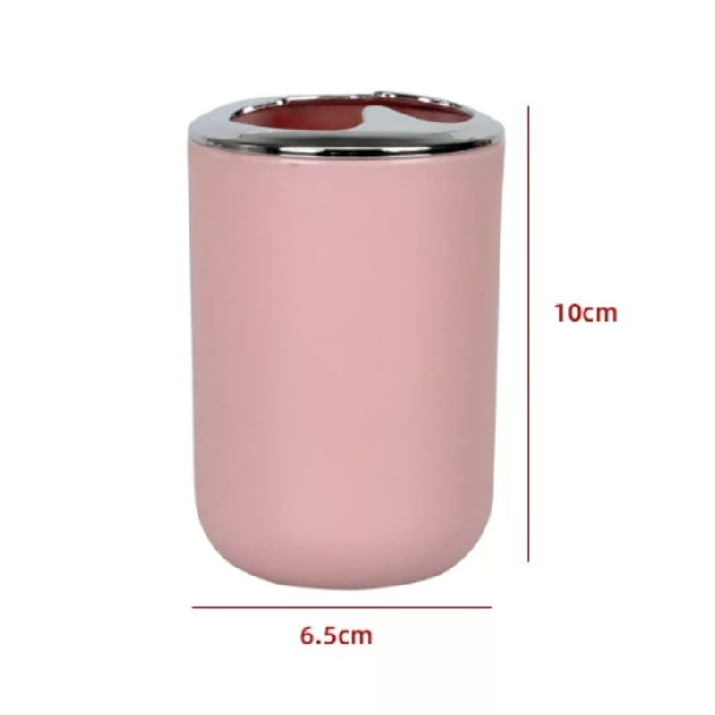 GENERICO - Portacepillo De Dientes Plastico Rosado 10CM