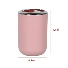 GENERICO - Portacepillo De Dientes Plastico Rosado 10CM