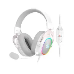 REDRAGON - Audífonos Gamer Zeus X H510 RGB Sonido 7.1 Blanco