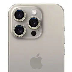 GENERICO - Protector de cámara modelo Diamantes iPhone 11-11pro-11promax Dorado