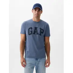 GAP - Polera Hombre Logo Manga Corta Azul