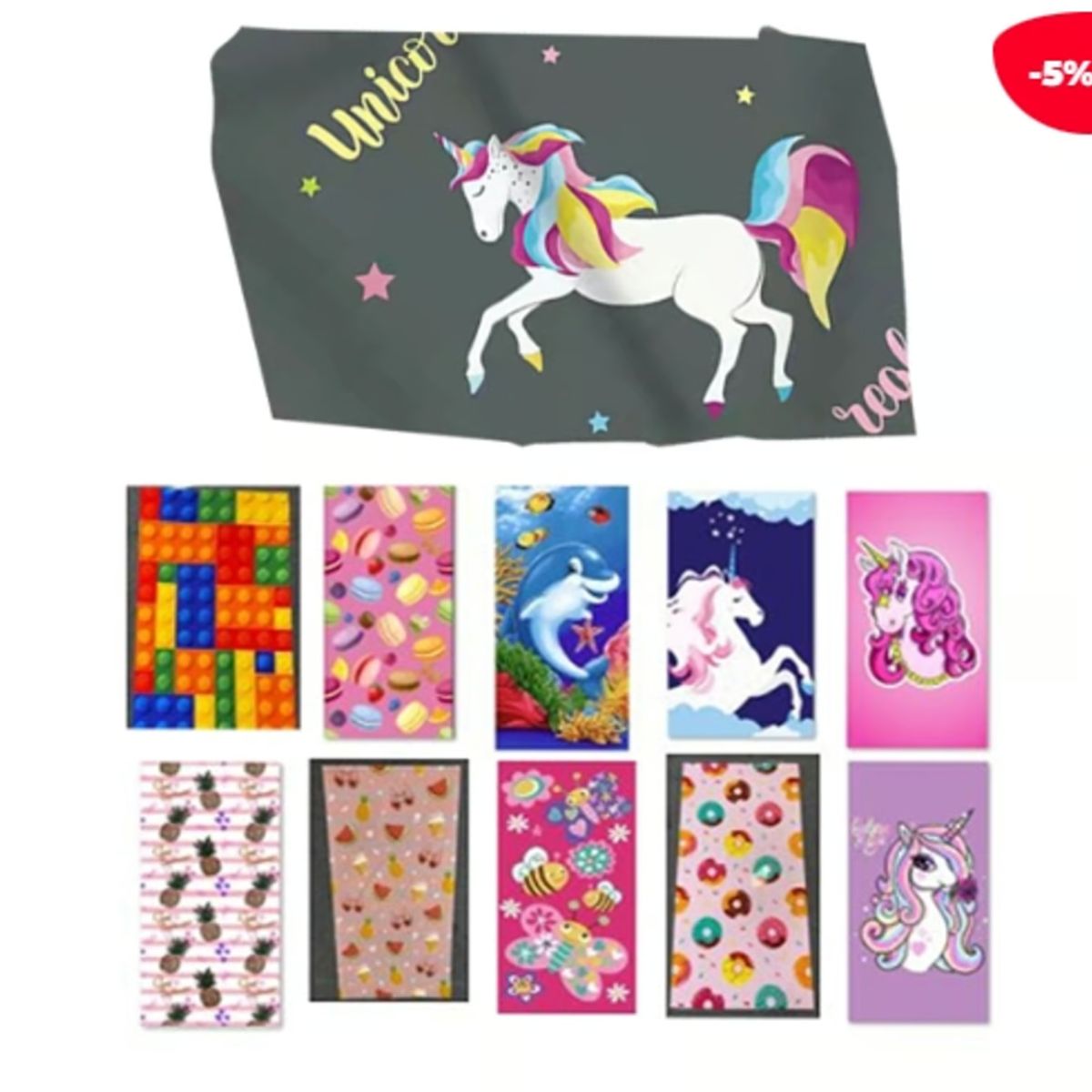 GENERICO - Toalla De Playa Niña 70X140CM 12 Unidades