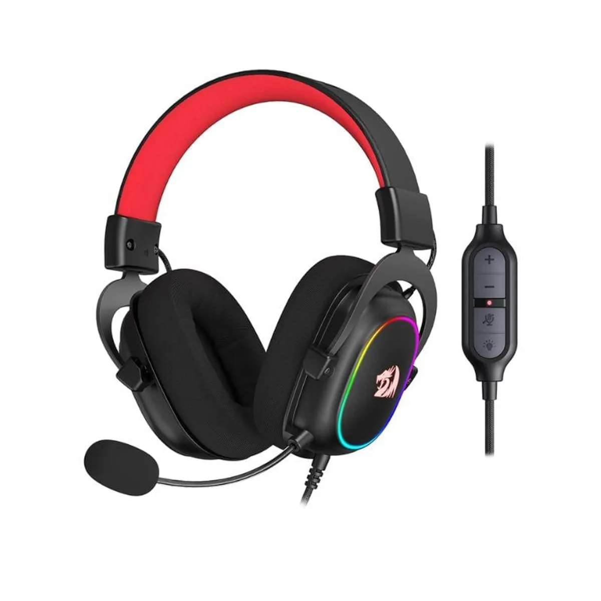 REDRAGON - Audifonos Gamer Con Cable Over Ear Redragon Zeus X H510 RGB - Negro