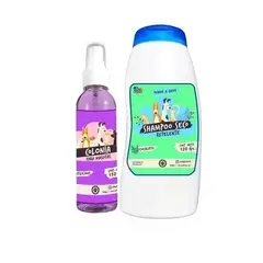 MASCOKITS - Kit Para Perro Shampoo Seco Colonia Fruitilicious-Eucalipto
