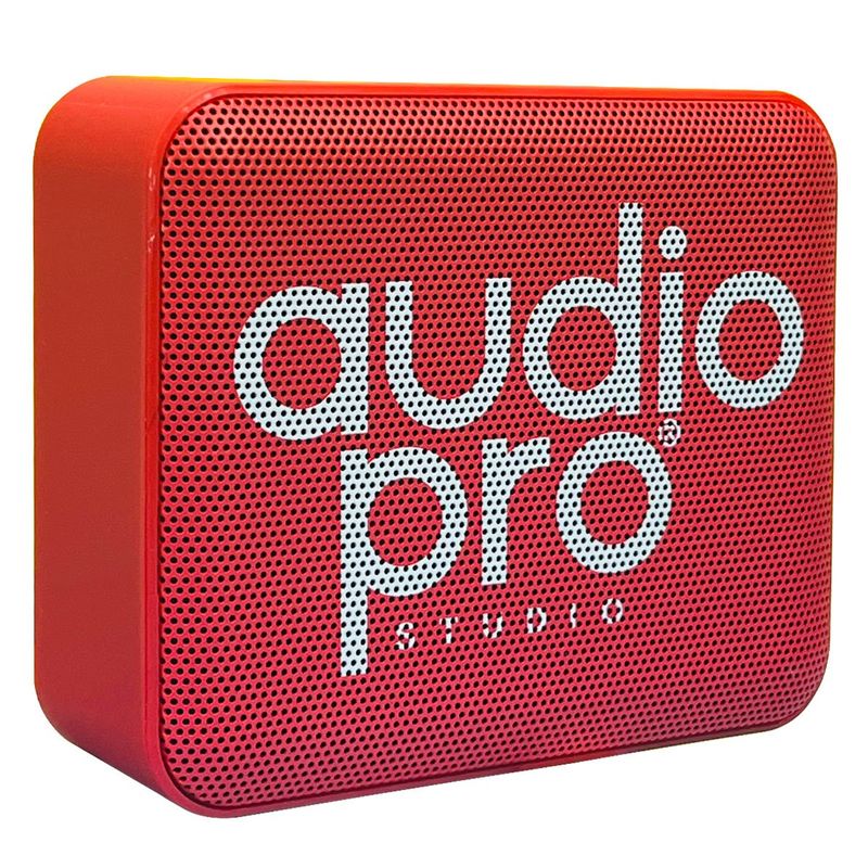 AUDIO PRO - Parlante AudioPro inalámbrico Bluetooth 3W Rojo