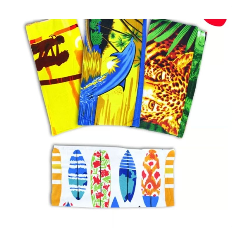 GENERICO - Pack Toalla Playa Hombre 75X140CM 12 Unidades