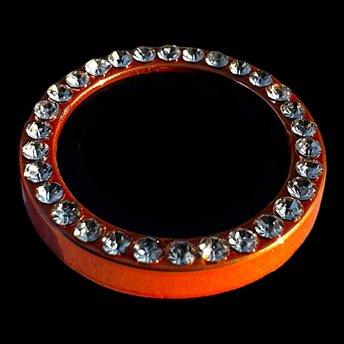 GENERICO - Protector de cámara modelo Diamante para iPhone 14pro-14promax Naranja