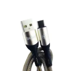 OEM - CABLE USB A TYPE-C PUNTA METAL BULUD 1 METRO 6A FAST CHARGE
