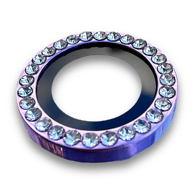 Imagen 2 del producto Protector de cámara modelo Diamantes para iPhone 13pro-13promax Lila