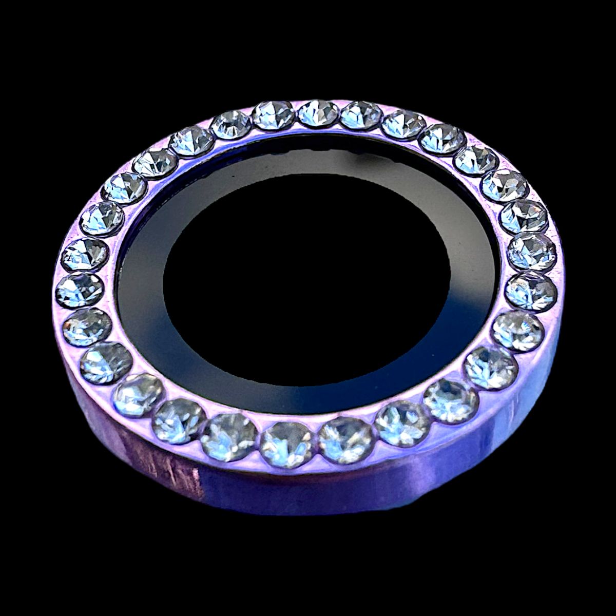 GENERICO - Protector de cámara modelo Diamantes para iPhone 15pro-15promax Lila
