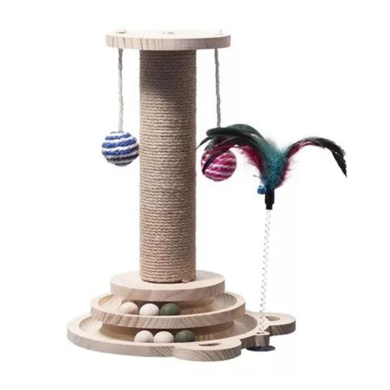 GENERICO - Rascador Gimnasio Para Gatos46x24x5 Beige