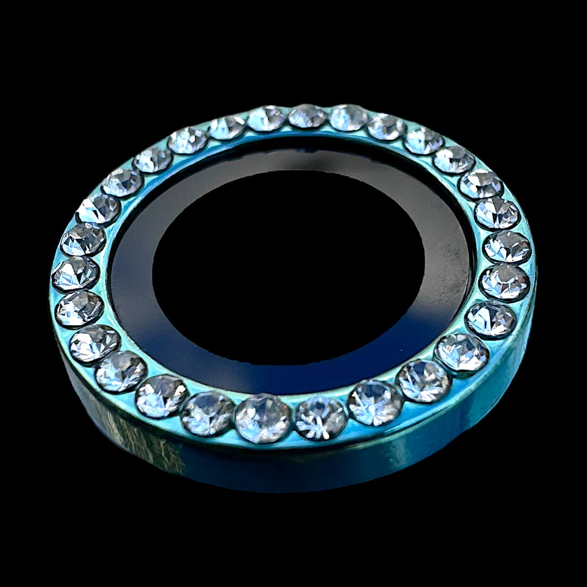 GENERICO - Protector de cámara modelo Diamantes para iPhone 15pro-15promax Verde