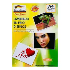 GENERICO - Laminado En Frio Holografico Diseños 50 Hojas A4