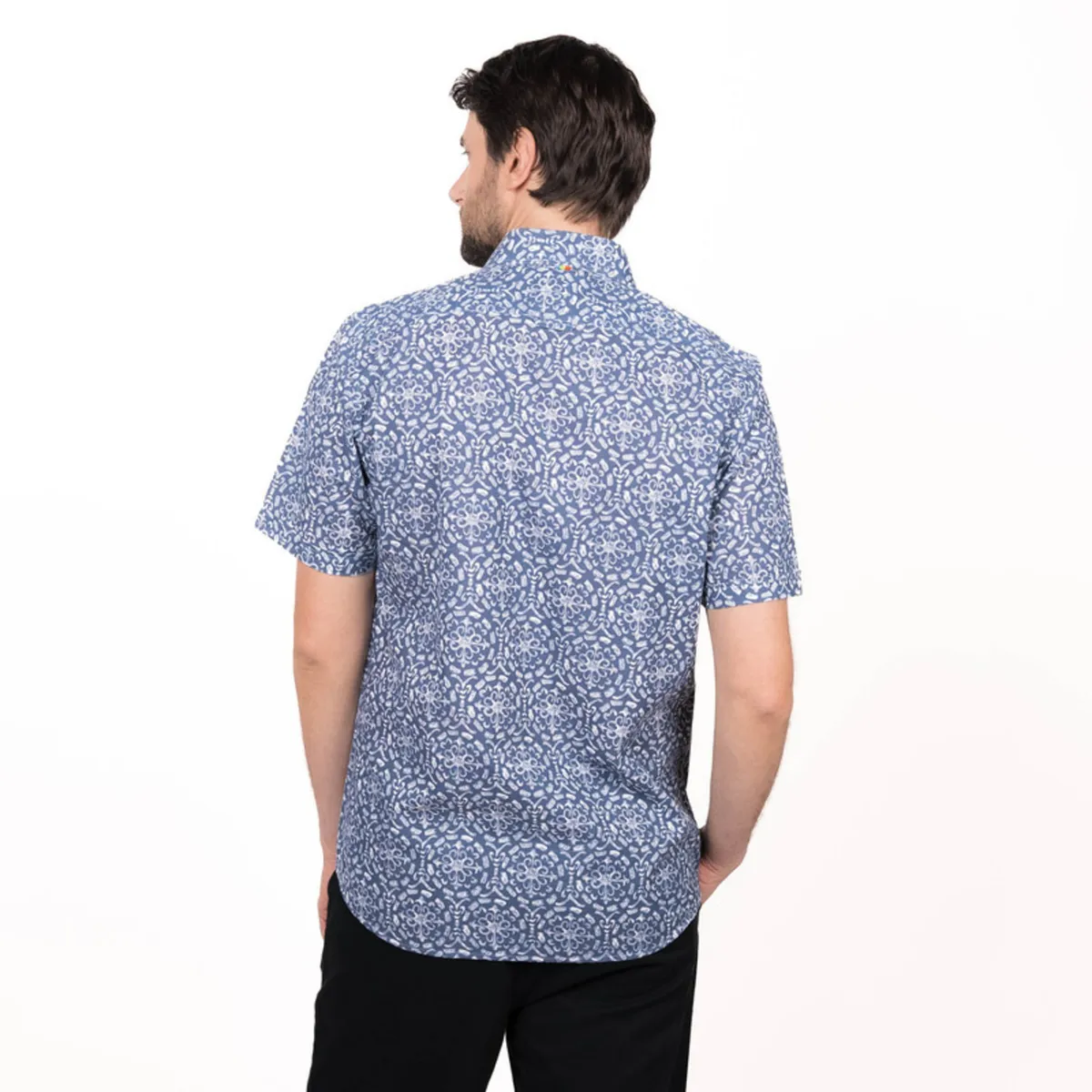 TRUVAL - Camisa M/C Estampada Slim Fit TRUVAL