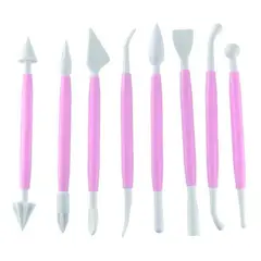 GENERICO - Set 8 Pcs De Estecas Para Moldear Fondant Repostería.