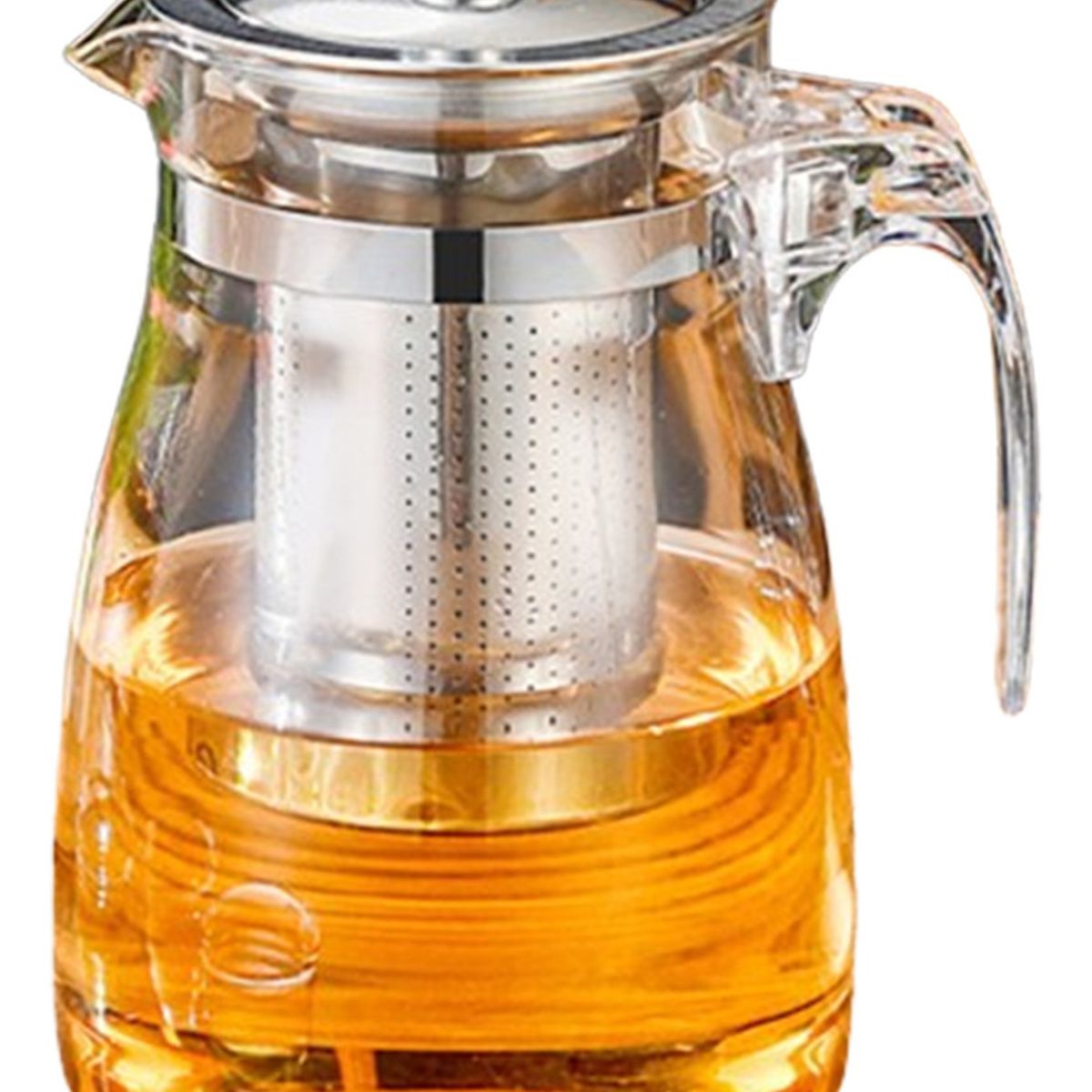 GENERICO - Tetera Té Infusiones Vidrio Con Filtro Acero Inox 750ml.