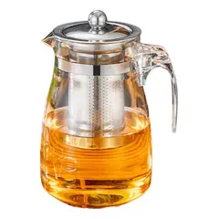 GENERICO - Tetera Té Infusiones Vidrio Con Filtro Acero Inox 750ml.