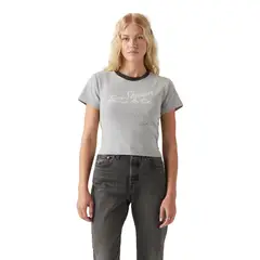 LEVIS - Polera Mujer Sporty Tee Gris