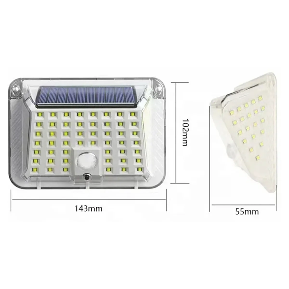 GENERICO - Foco Solar Con Sensor De Movimiento 73 Led