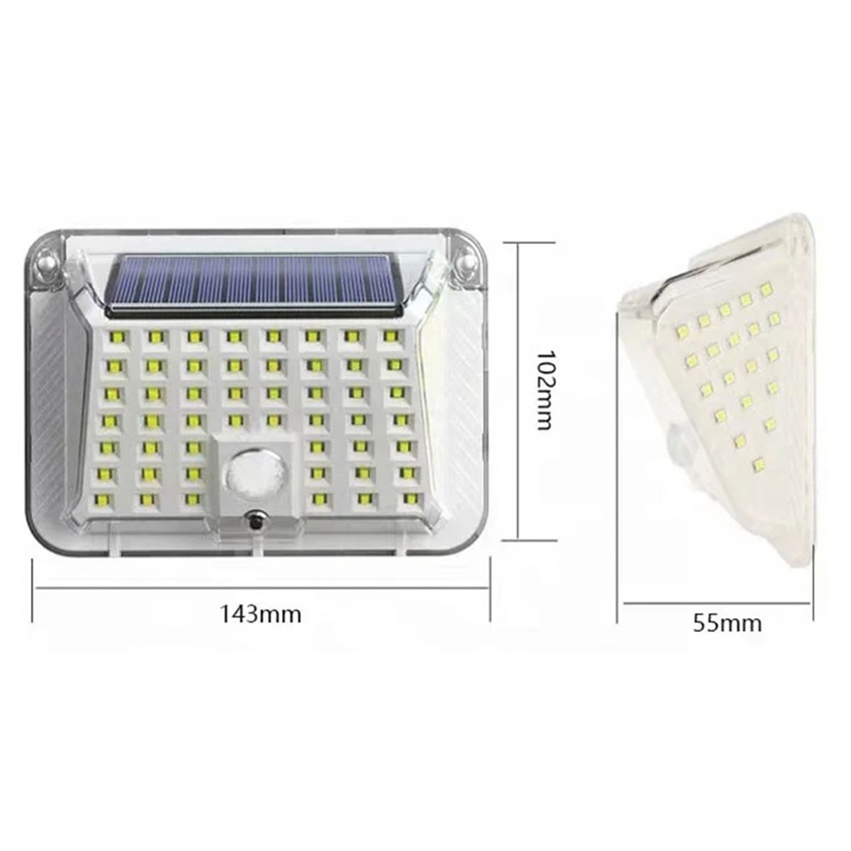 GENERICO - Foco Solar Con Sensor De Movimiento 73 Led