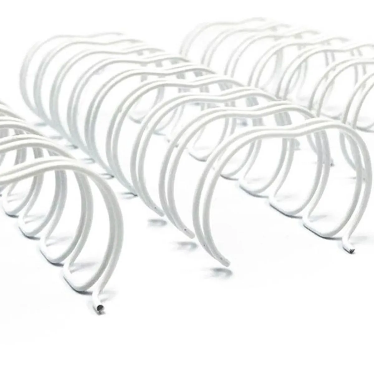 GENERICO - Anillo Metalico Doble Cero 2:1 16mm (5/8) 10 Unid. - Blanco