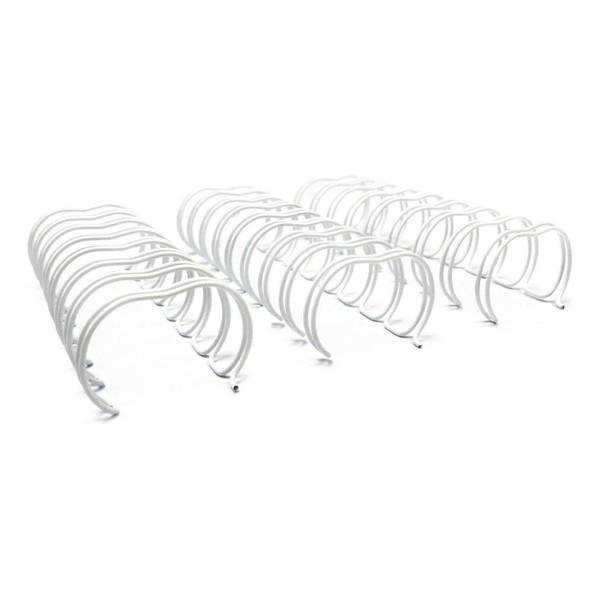 GENERICO - Anillo Metalico Doble Cero 2:1 16mm (5/8) 10 Unid. - Blanco