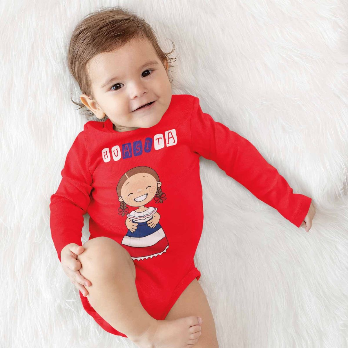 GENERICO - PILUCHOS BODY DE BEBE FIESTAS PATRIAS HUASITA