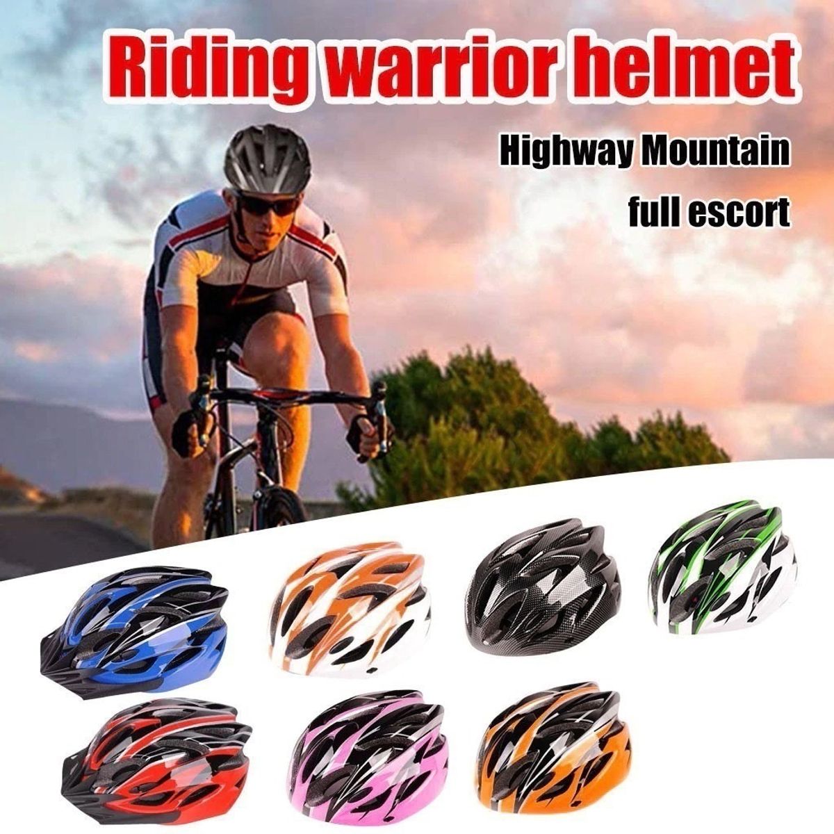 GENERICO - Casco Para Bicicleta Ajustable Para Adulto Ultraligero Rojo