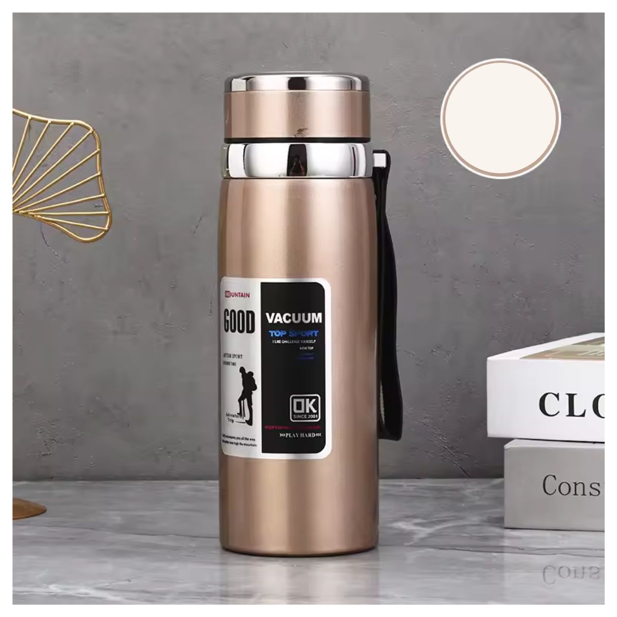 GENERICO - Termo Inteligente Para Camping 600ML