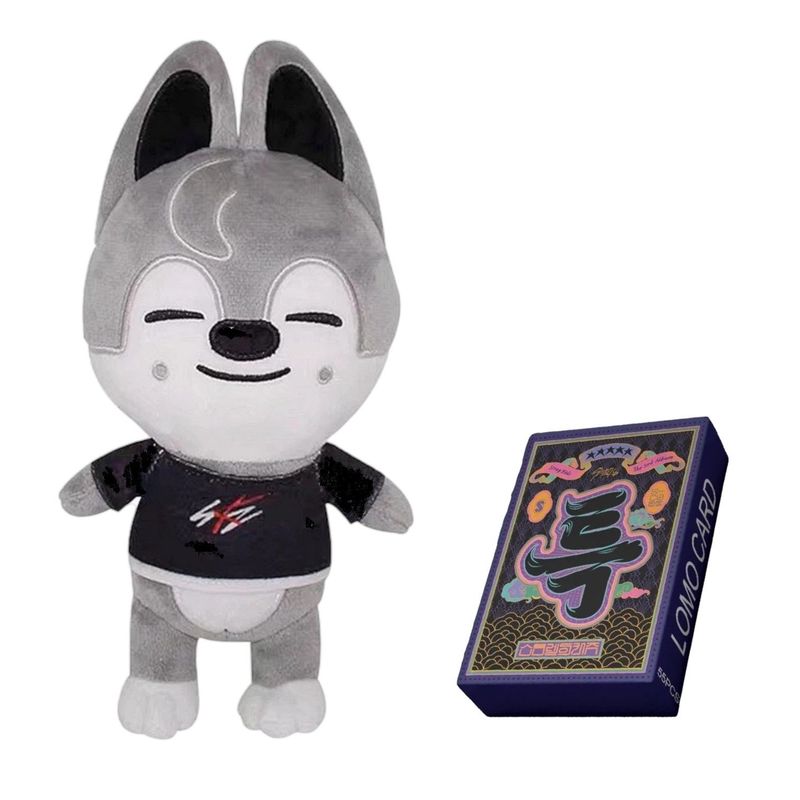 GENERICO - Photocards Stray Kids 5 Star + Peluche Skzoo Wolf Chan