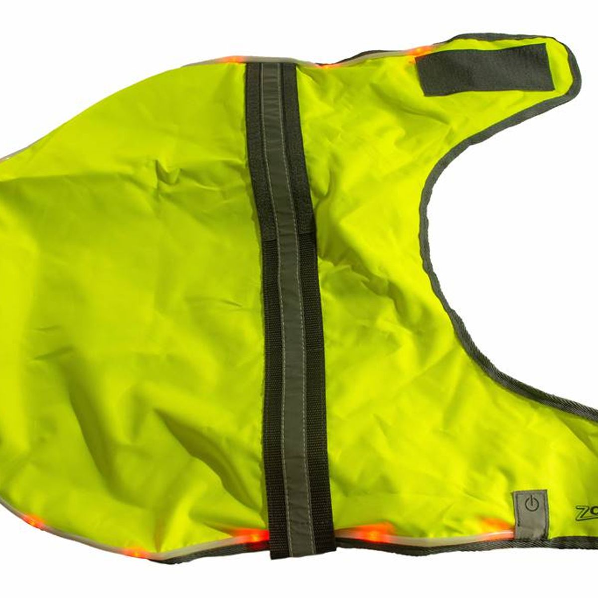 GENERICO - Capa fluorescente luces LED carga USB para perro mediano